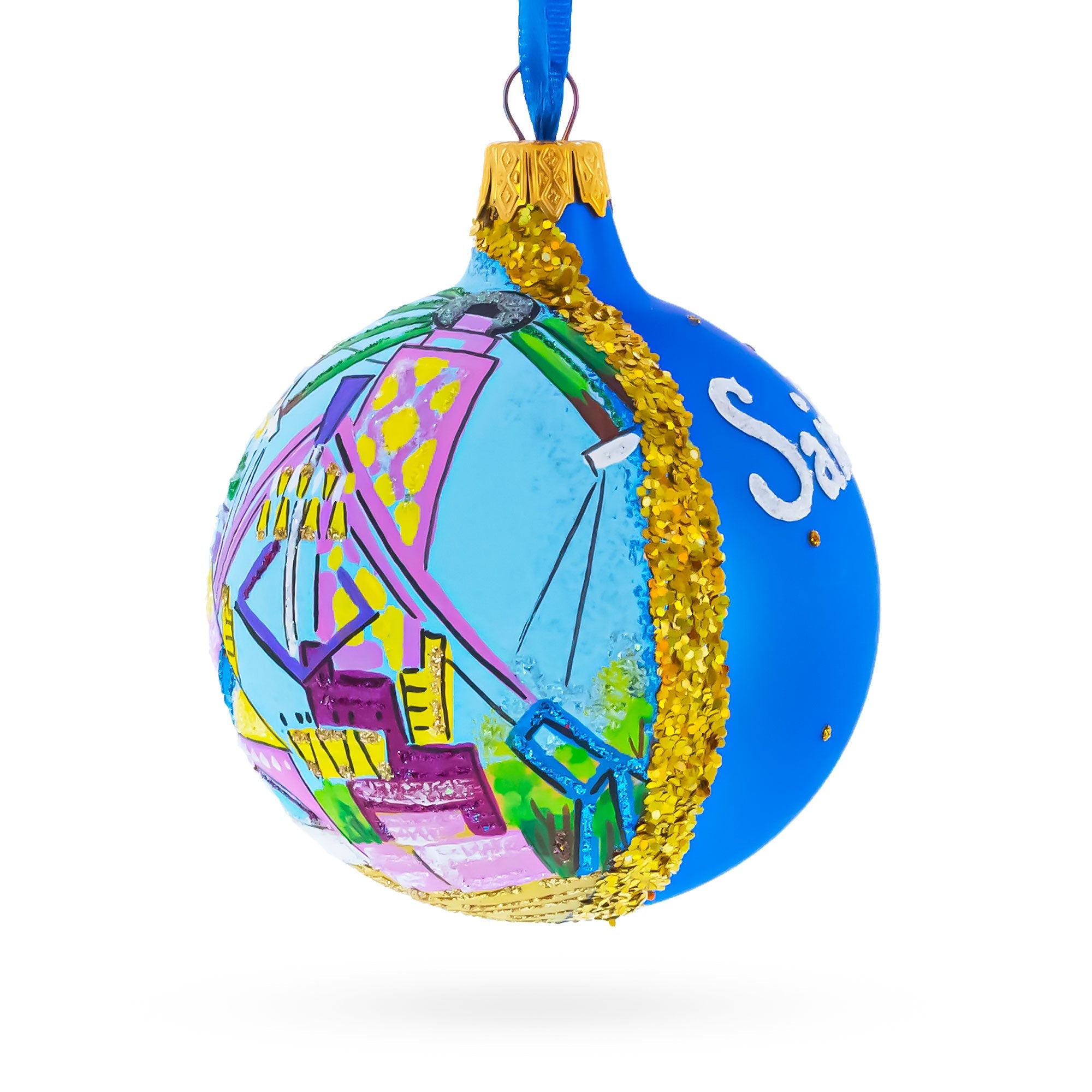 State Fair, St Paul, Minnesota, USA Glass Ball Christmas Ornament 3.25 Inches BestPysanky