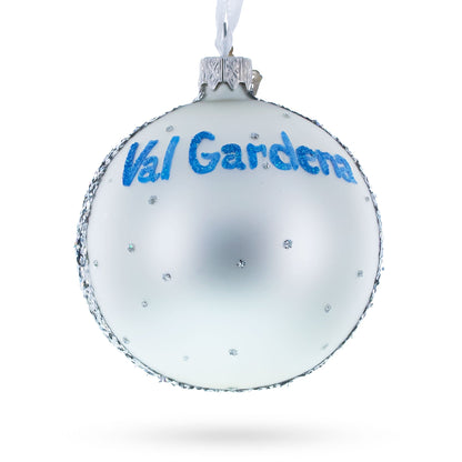 Val Gardena Dolomiti Super Ski, Italy Glass Ball Christmas Ornament