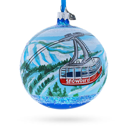 Snowbird Ski Resort, Utah, USA Glass Ball Christmas Ornament