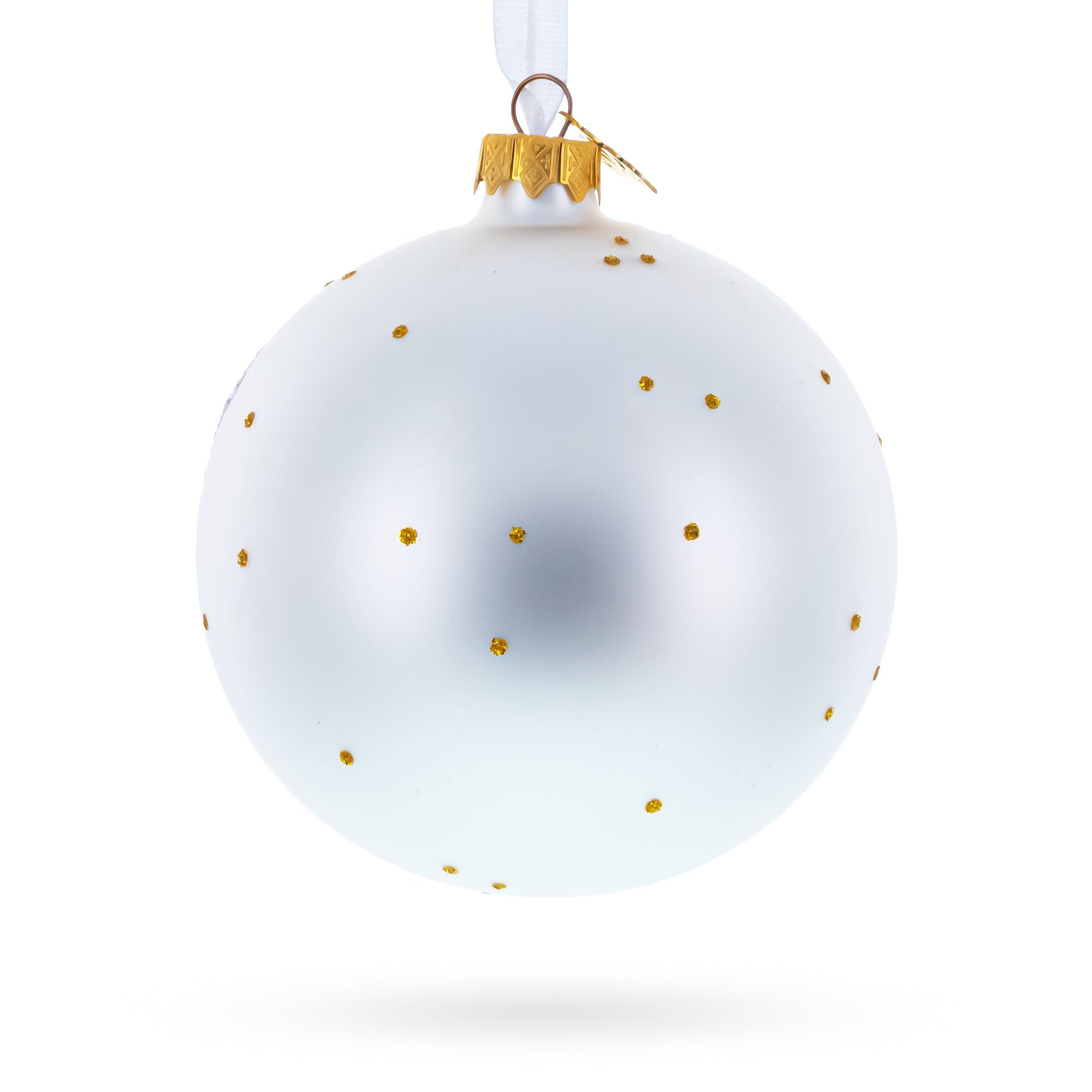 Belgium Landmarks and Symbols Glass Ball Christmas Ornament 4 Inches