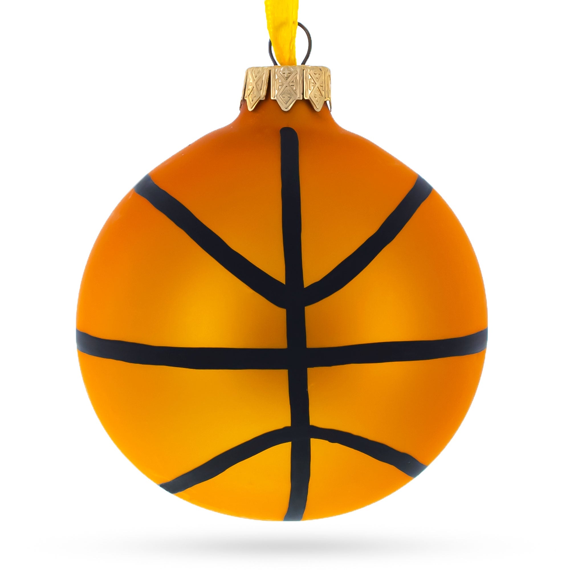 Basketball Player in Action Glass Ball Christmas Sports Ornament 4 Inches