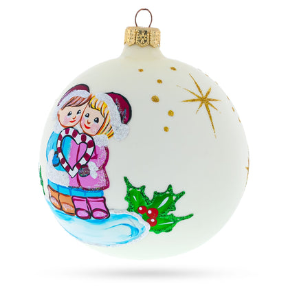 Celebrating Togetherness 'Our First Christmas' Glass Ball Ornament 4 Inches
