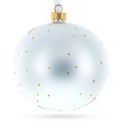 Vivid Rooster Glass Ball Christmas Ornament 3.25 Inches