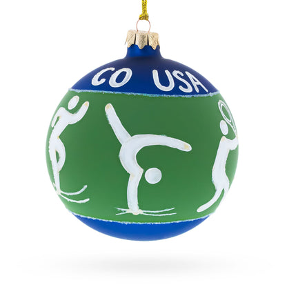 Tennis, Gymnastics, Volleyball Glass Ball Christmas Ornament 4 Inches