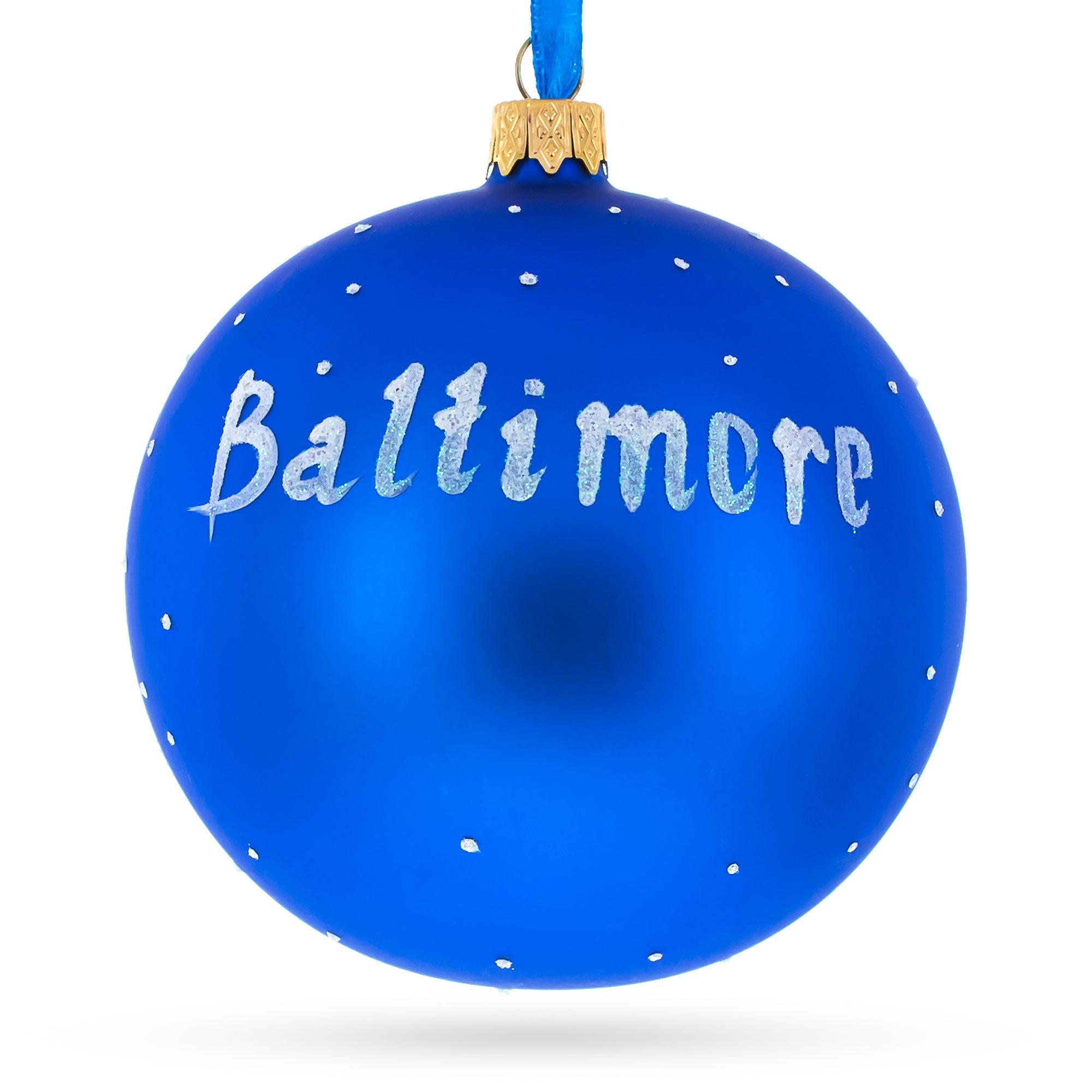 Baltimore, Maryland Glass Ball Christmas Ornament 3.25 Inches BestPysanky