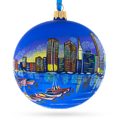 Baltimore, Maryland Glass Ball Christmas Ornament 3.25 Inches BestPysanky