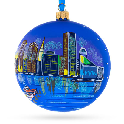 Baltimore, Maryland Glass Ball Christmas Ornament 3.25 Inches BestPysanky