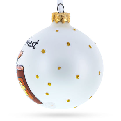 The Priest Glass Ball Christmas Ornament 3.25 Inches