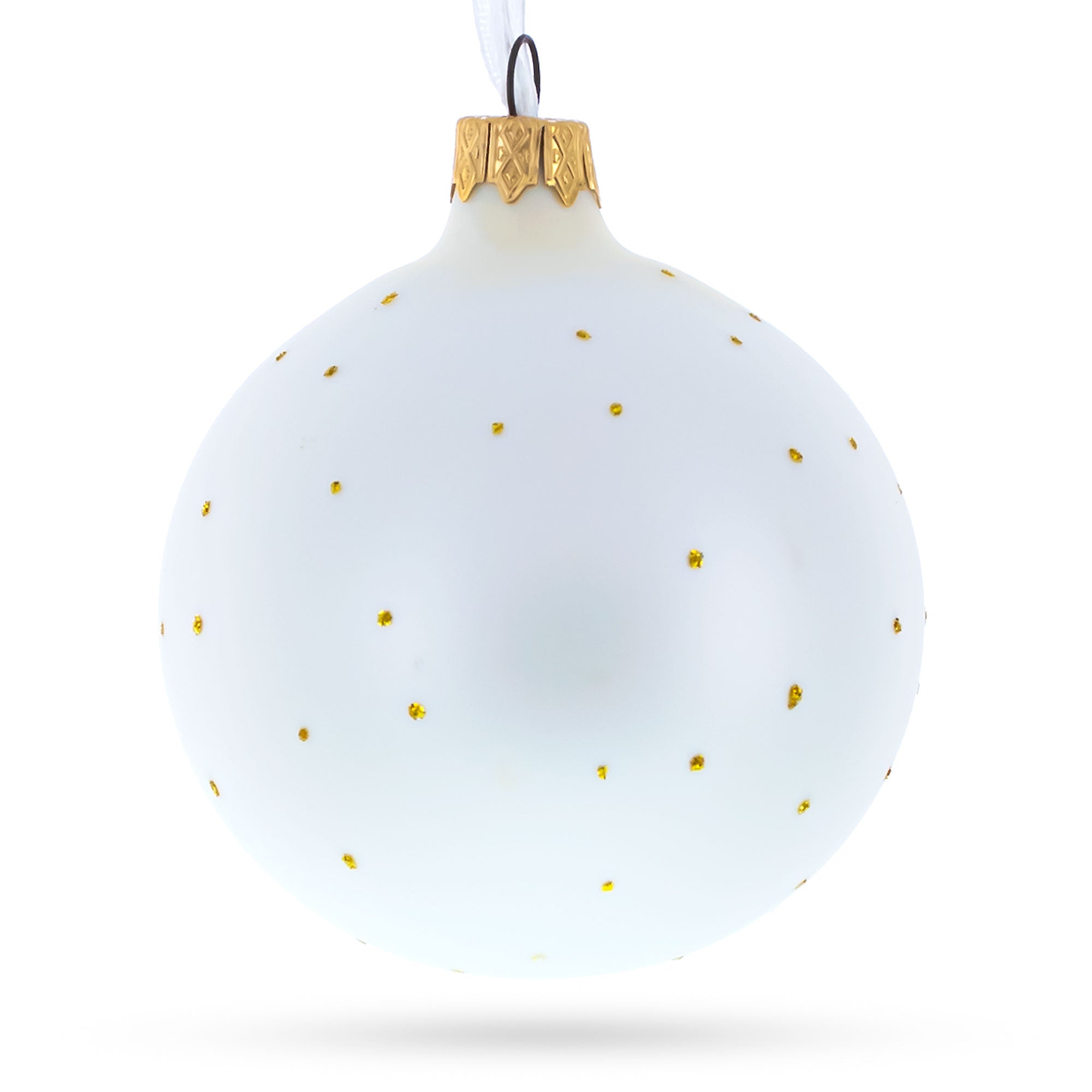 Bicycle Rider Glass Ball Christmas Ornament 3.25 Inches