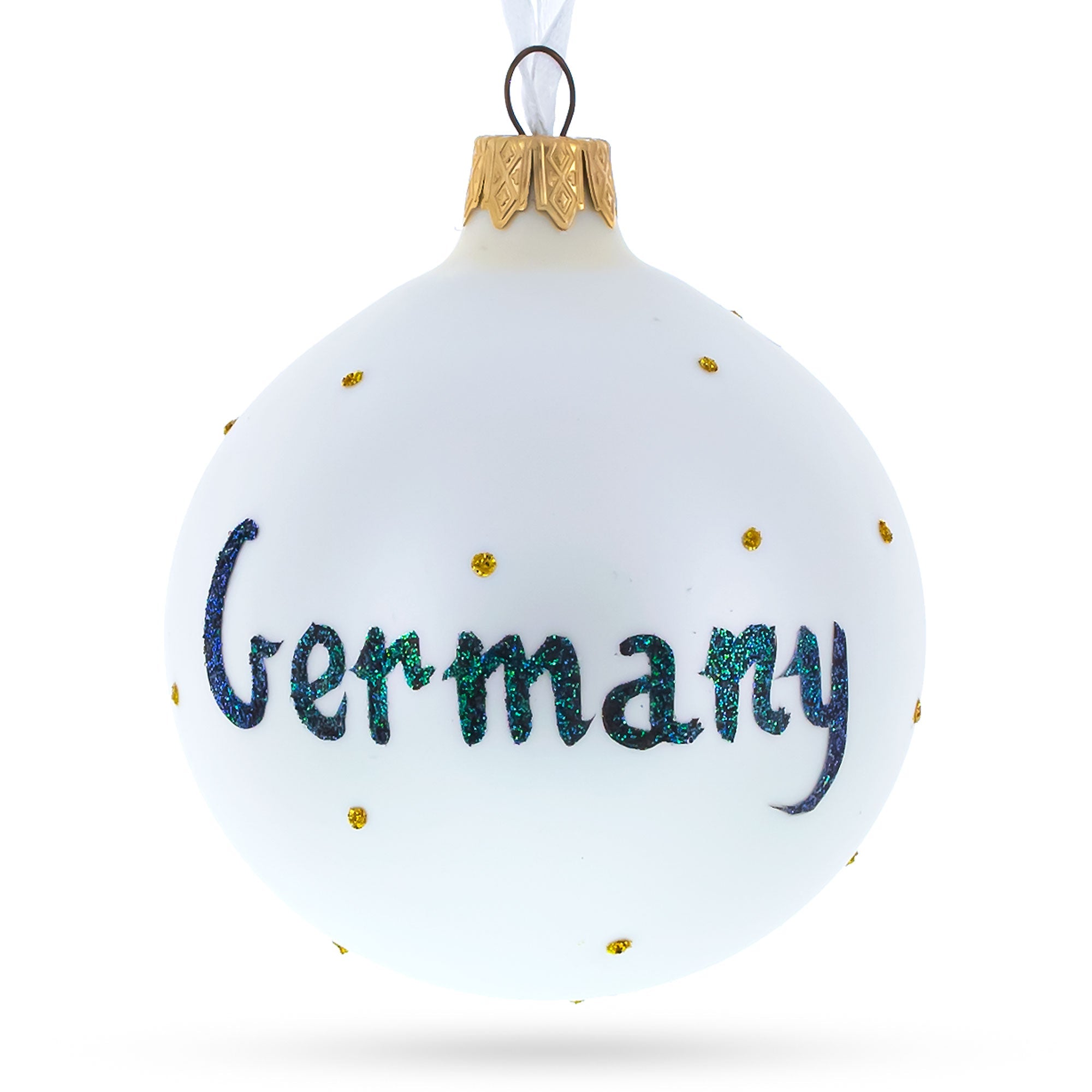 Germany Coat of Arms Glass Ball Christmas Ornament 3.25 Inches