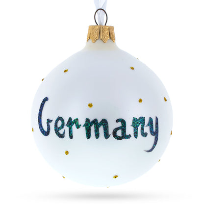 Germany Coat of Arms Glass Ball Christmas Ornament 3.25 Inches