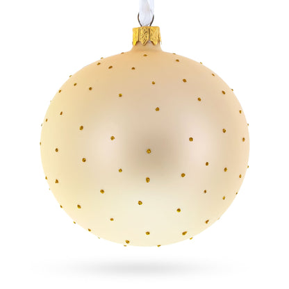 Doves and Wedding Ring Glass Ball Christmas Ornament 4 Inches