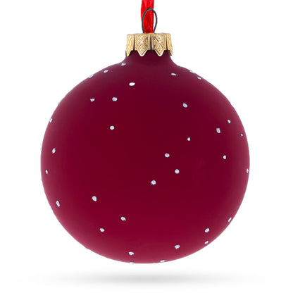 Yellow School Bus Glass Christmas Ornament 3.25 Inches