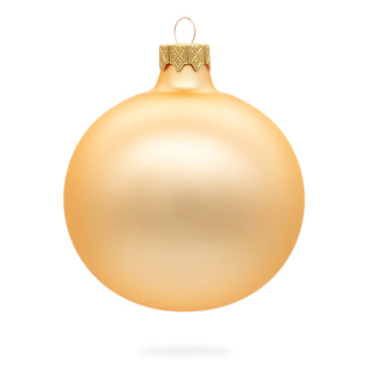 Set of 4 Rose Gold Glass Ball Ornaments 4 Inches