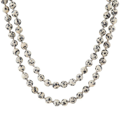 Knotted Dalmatian Jasper Necklace Barse Jewelry
