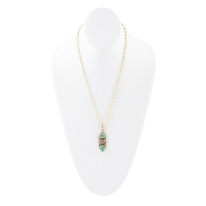 Labradorite and Turquoise Pendant Necklace Barse Jewelry