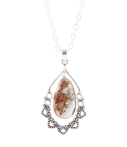 Lace Purple Matrix Pendant Necklace Barse Jewelry