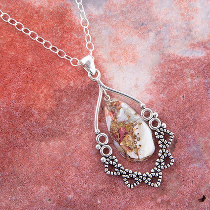 Lace Purple Matrix Pendant Necklace Barse Jewelry