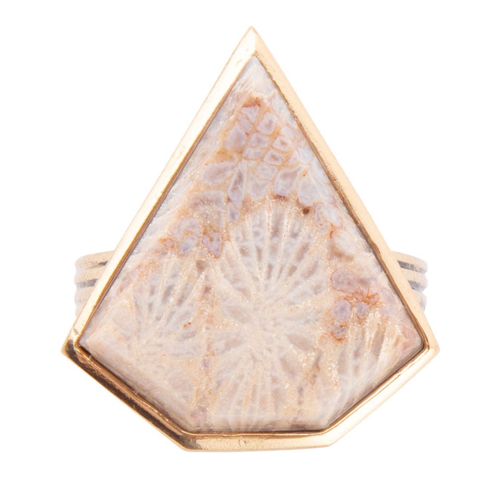 Lafayette Fossilized Coral Ring Barse Jewelry