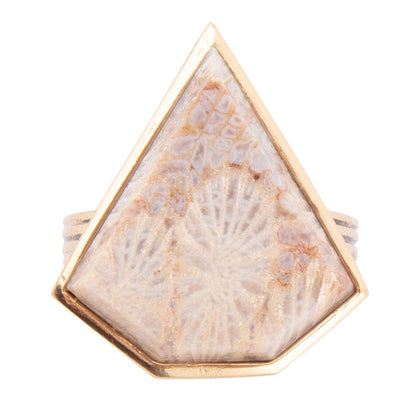 Lafayette Fossilized Coral Ring Barse Jewelry