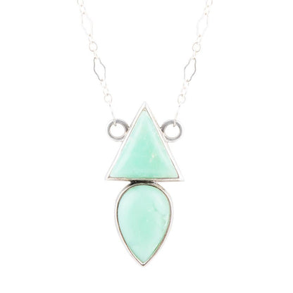 Lahana Green Chrysoprase and Sterling Silver Necklace Barse Jewelry