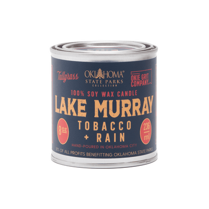 Lake Murray: Tobacco + Rain Soy Wax Candle Tallgrass Supply