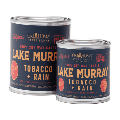 Lake Murray: Tobacco + Rain Soy Wax Candle Tallgrass Supply