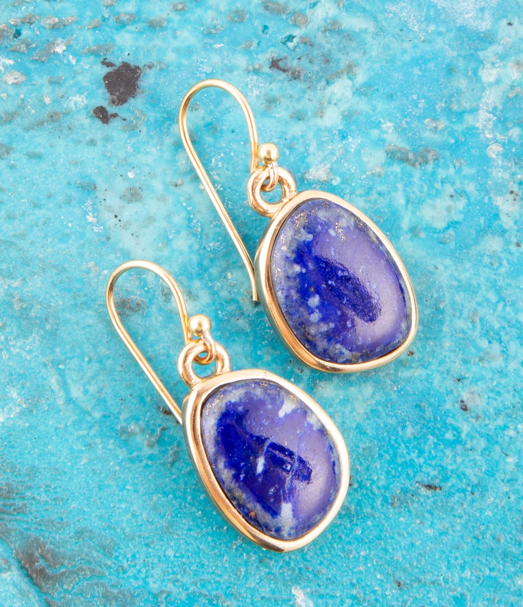 Lapis and Bronze Earrings Barse Jewelry