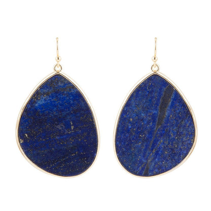 Lapis Slab Drop Earrings Barse Jewelry