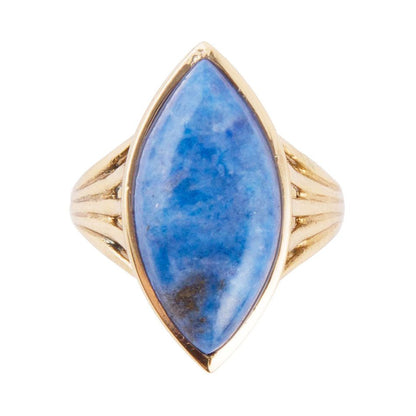 Blue Lapis Golden Spark Ring Barse Jewelry