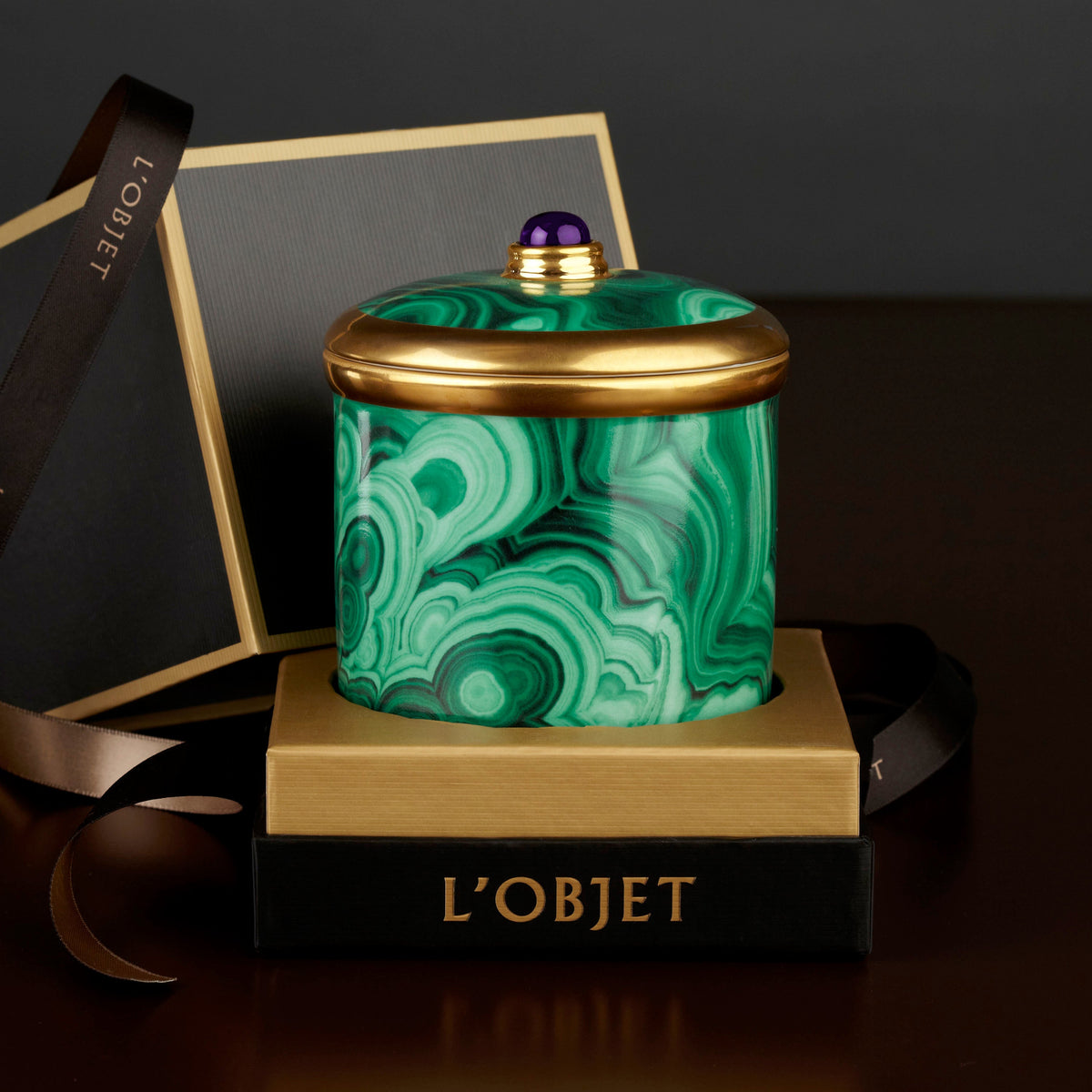 Malachite Candle by L'Objet