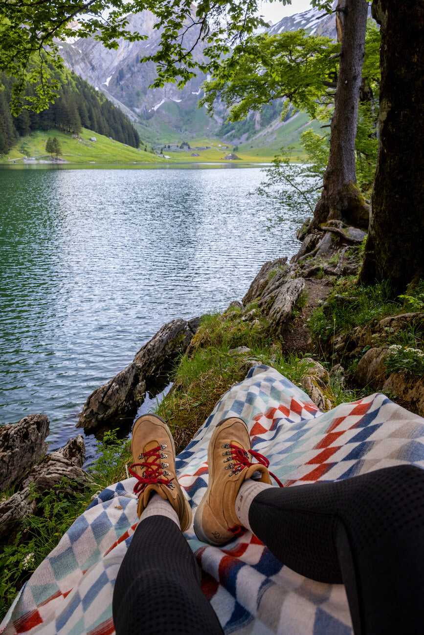 Checkered Oceanside Blanket