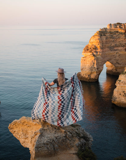 Checkered Oceanside Blanket