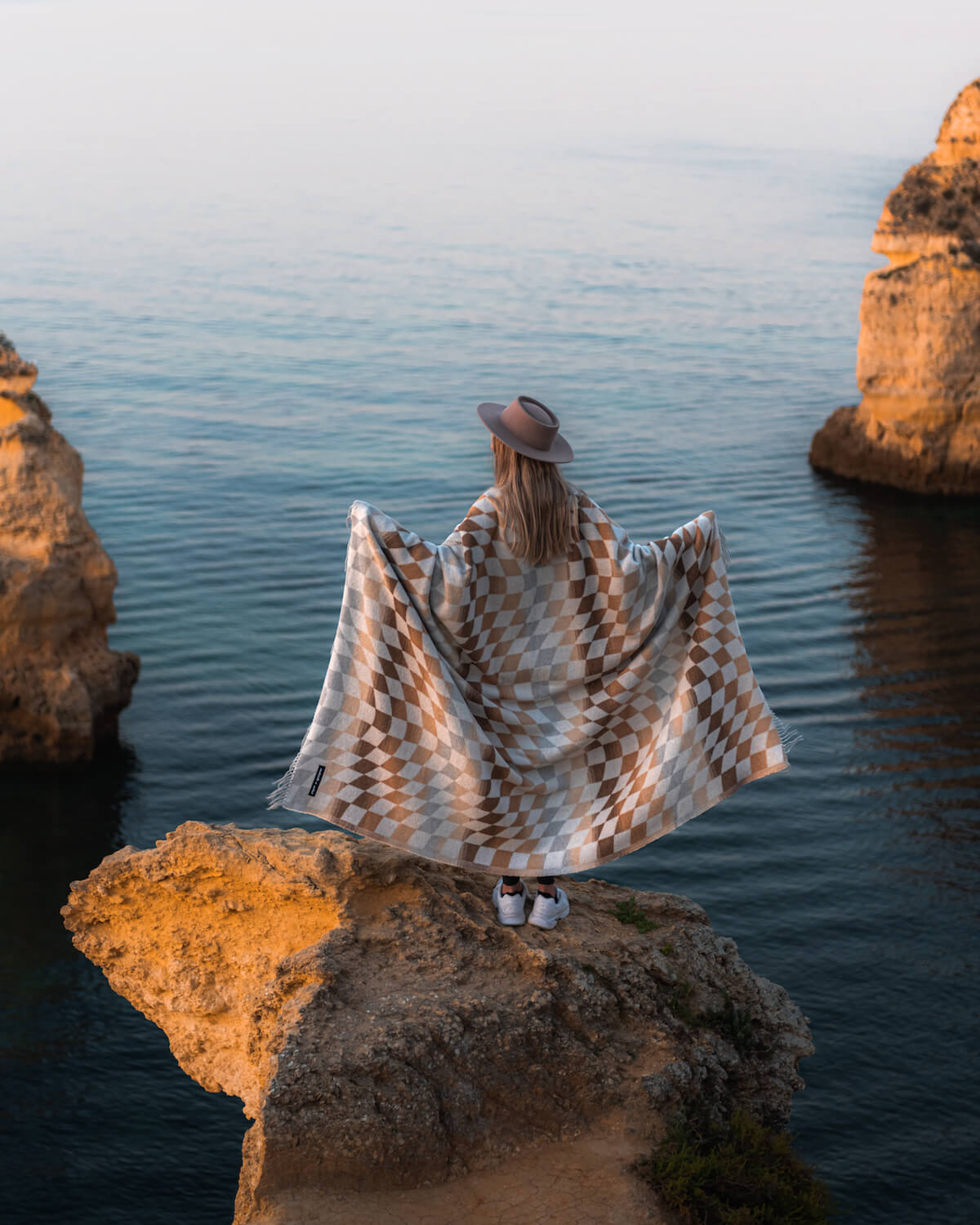 Checkered Palm Desert Blanket