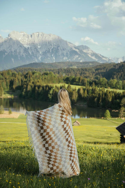 Checkered Palm Desert Blanket