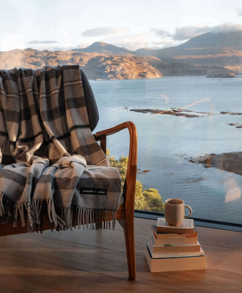 Folk Charcoal Blanket