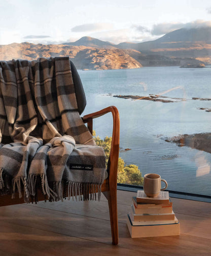 Folk Charcoal Blanket