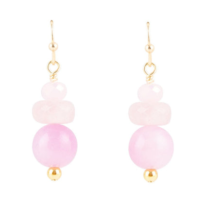 Lilac Jade Drop Earrings Barse Jewelry