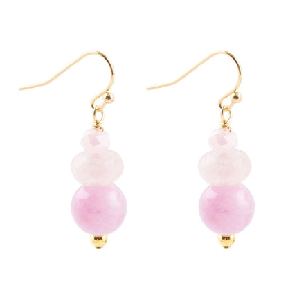 Lilac Jade Drop Earrings Barse Jewelry