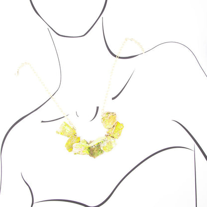 Lime Jasper Slab Necklace Barse Jewelry