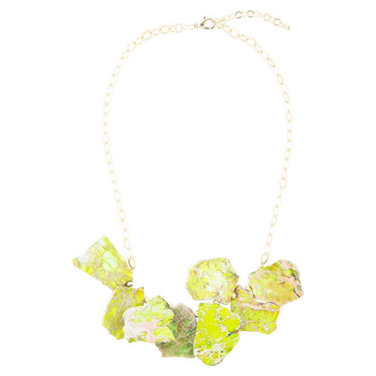 Lime Jasper Slab Necklace Barse Jewelry