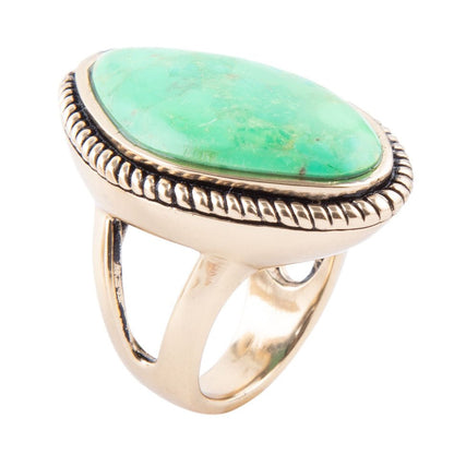 Lime Turquoise Boulder Statement Ring Barse Jewelry