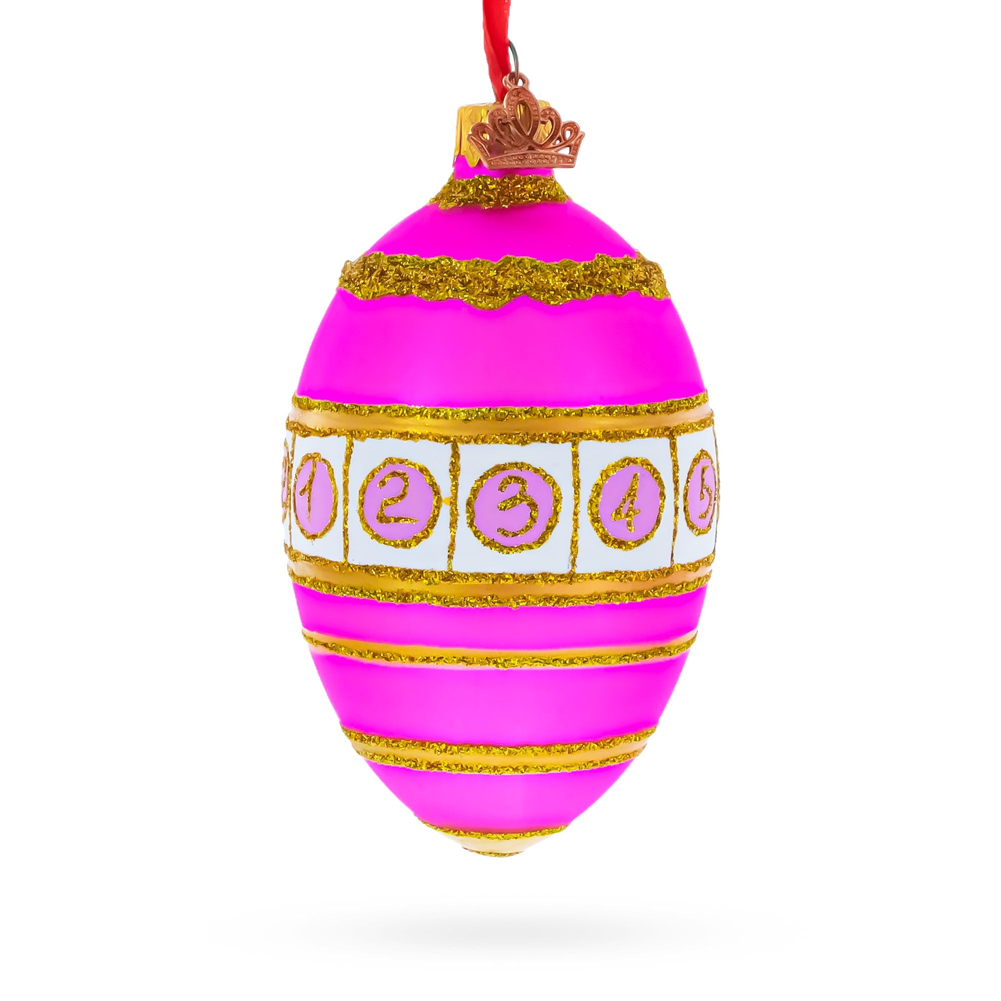 1910 Colonnade Royal Egg Glass Ornament 4 Inches BestPysanky