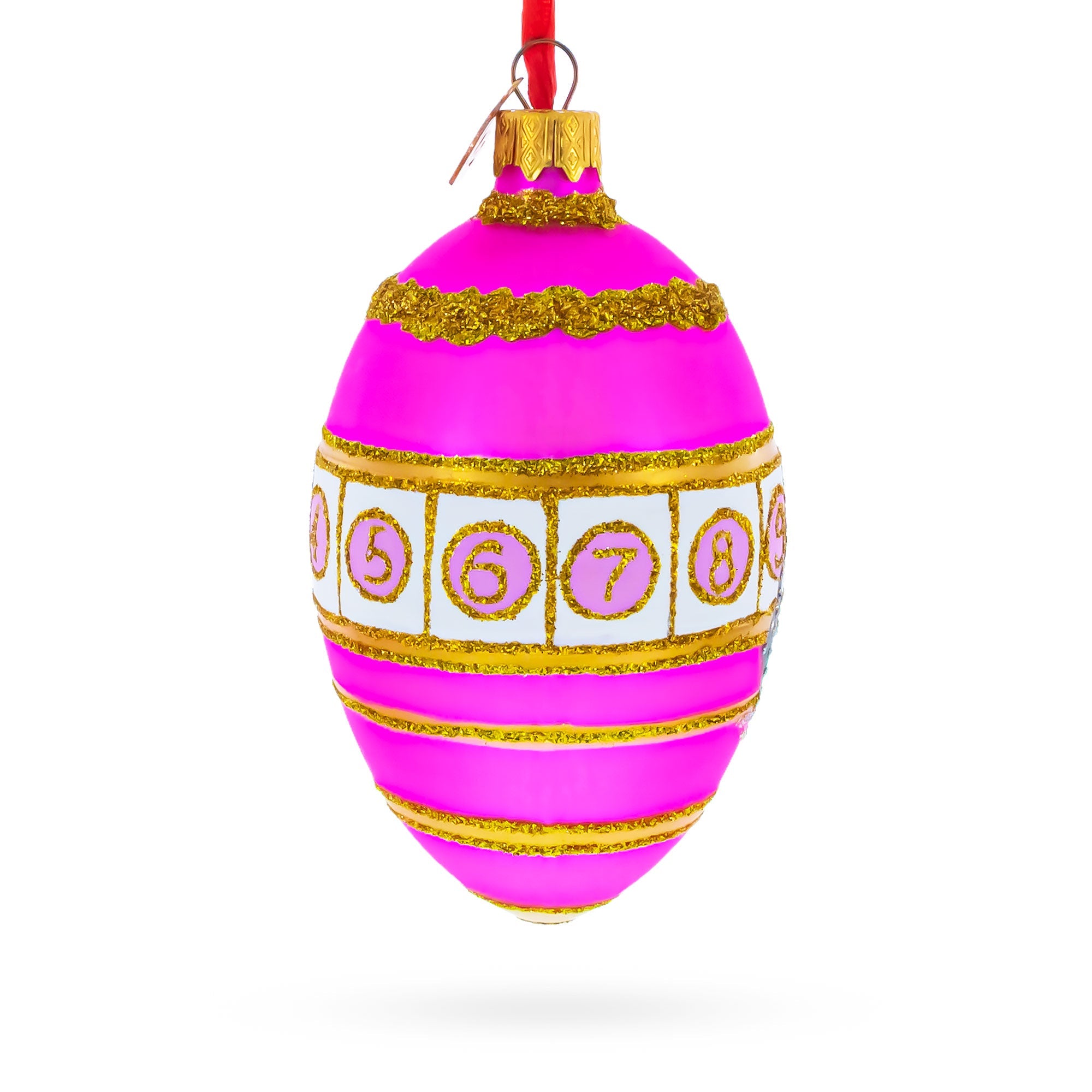 1910 Colonnade Royal Egg Glass Ornament 4 Inches BestPysanky