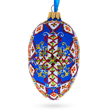 Statue of Liberty Ukrainian Glass Egg Ornament 4 Inches BestPysanky