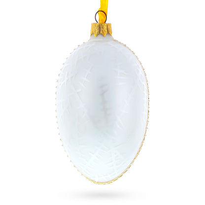 1913 Noble Ice Royal Egg Glass Ornament 4 Inches BestPysanky