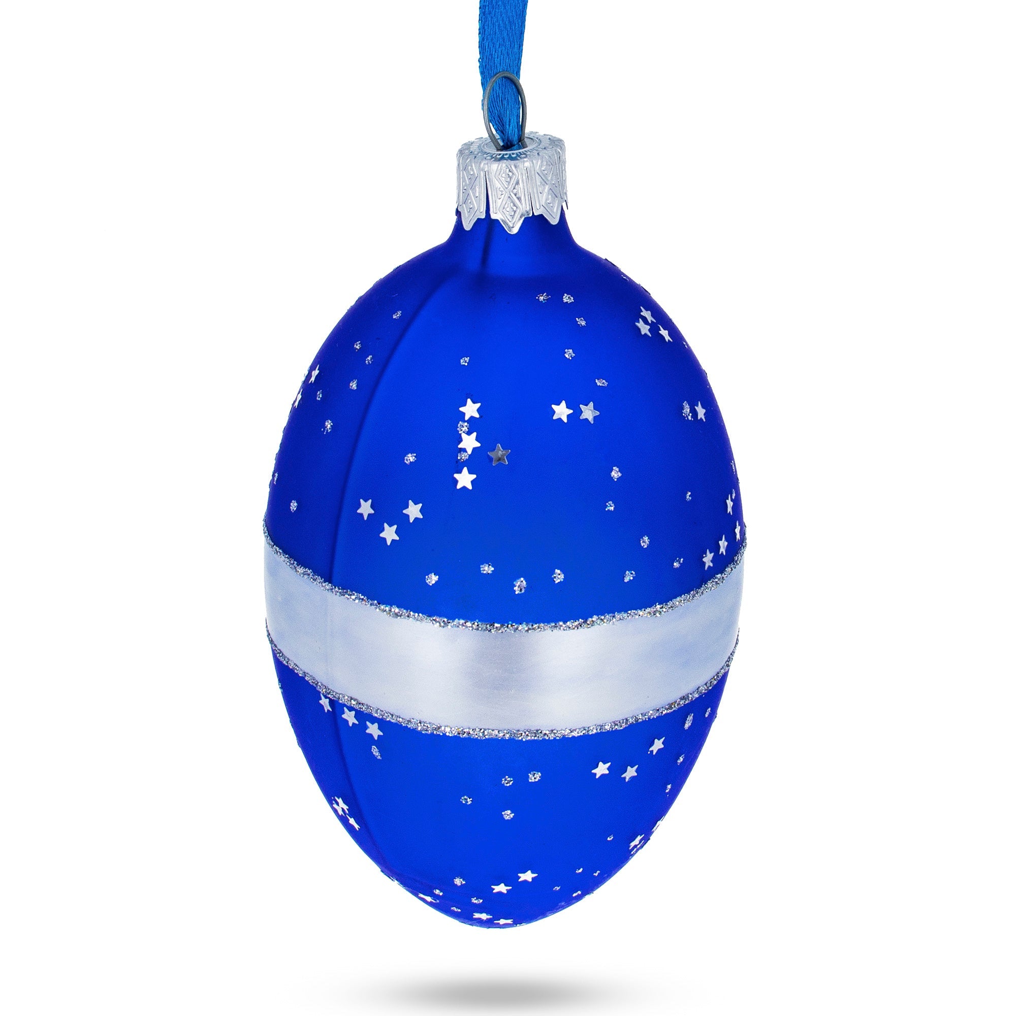 1917 Constellation Royal Glass Egg Ornament 4 Inches BestPysanky