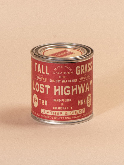 Lost Highway: Leather + Suede Soy Wax Candle Tallgrass Supply