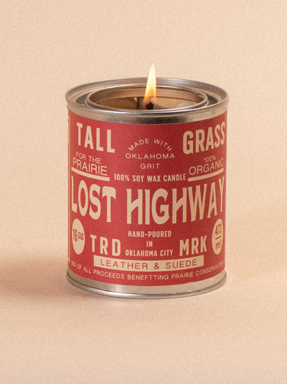 Lost Highway: Leather + Suede Soy Wax Candle Tallgrass Supply