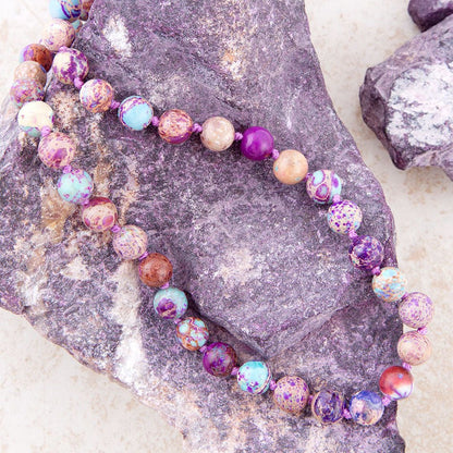 Love Knots Purple Jasper Necklace Barse Jewelry